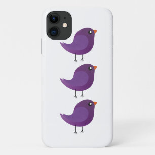 cute purple bird Case-Mate iPhone case