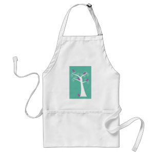 Cute Purple Birds in a Tree Standard Apron