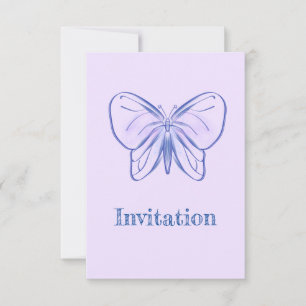Cute purple blue butterfly