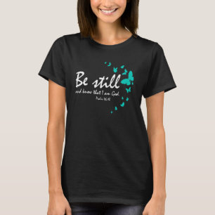 Cute Purple Butterfly Christian Verse Women Teen G T-Shirt