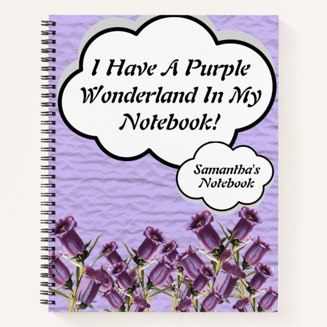 Cute Purple Comic Book Bubbles (Front)