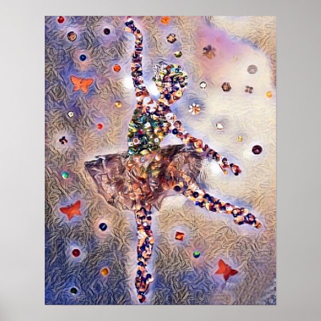 Cute Purple Dancer Poster (Front)