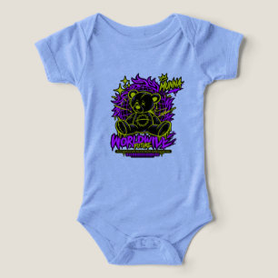 Cute Purple Flower Baby Bodysuit – Adorable Floral