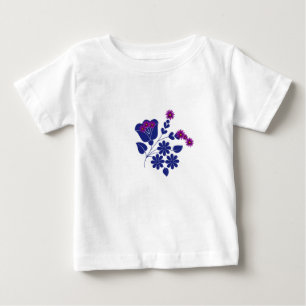  Cute Purple Flower Infant Baby T-Shirt