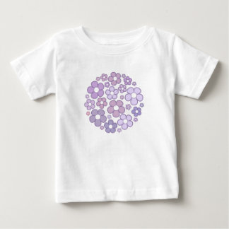 Cute Purple Flowers Baby T-Shirt