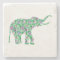 Cute Purple & Green Elephant Illustration