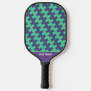 Cute Purple Green Fitness Pro Pickleball Paddle