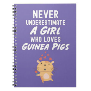 Cute Purple Guinea Pig Gifts For Baby Girls Kids Notebook