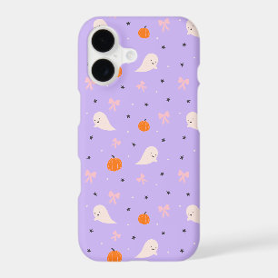 Cute Purple Halloween Ghost Pattern Phone Case