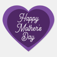 Cute Purple Happy Mother's Day