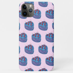 Cute Purple Heart Cake Pattern Case-Mate iPhone Case