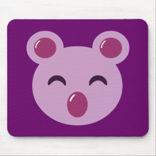 Cute Purple Koala Bear Mouse Pad