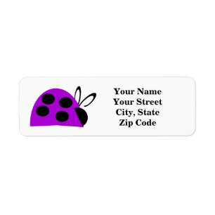 Cute Purple Ladybug