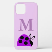 Cute Purple Ladybug Personalised