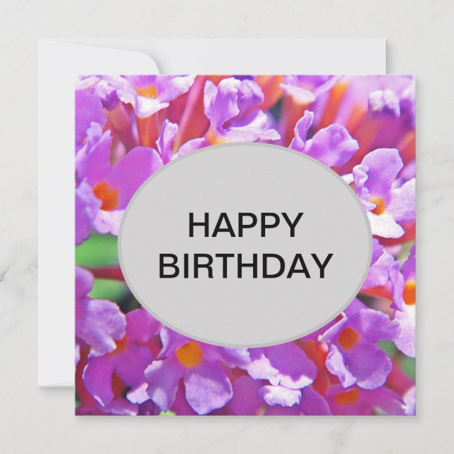 Cute Purple Little Flowers (Front)