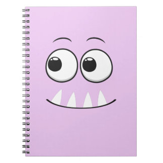 Cute Purple Monster notebook for kids