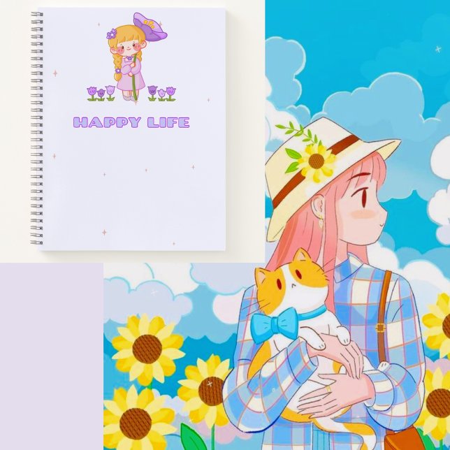 Cute purple 💜🌸 notebook (Creator Uploaded)