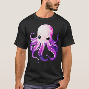 Cute Purple Octopus T-Shirt
