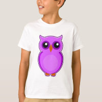 Cute purple owl animation illustration