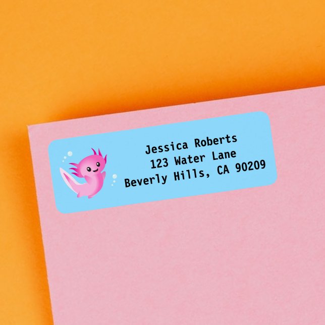 Cute Purple Pink Axolotl Bubble with Name (Creator Uploaded)