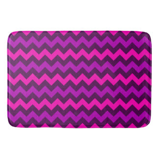 Cute Purple Pink Chevrons Large Bath Mat