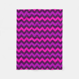 Cute Purple Pink Chevrons Small Fleece Blanket