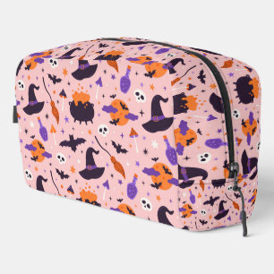 Cute Purple & Pink Halloween Pattern Dopp Kit