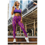Cute Purple Pink Yoga Leggings<br><div class="desc">Move with confidence in our patterned leggings, designed for yoga, running, and fitness activities. These leggings offer maximum comfort and support. Upgrade your workout gear. Buy now! Join the first 1000 people to own this product.…... …... . …... art deco pattern buffalo plaid cute whimsical yoga leggings yoga pants exercise...</div>