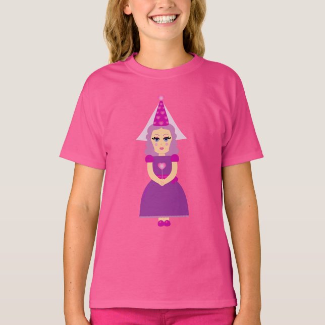 Cute Purple Princess T-Shirt (Front)