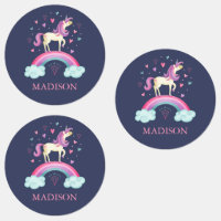 Cute Purple Rainbow Unicorn School