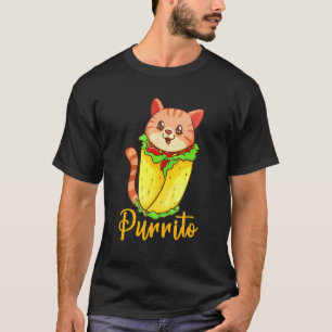 Cute Purrito Burrito Cat  Mexican Cinco De Mayo Fi T-Shirt