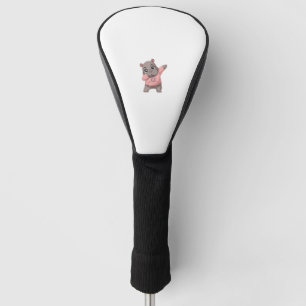 Cute Pygmy Hippo Kids Girls Boys Dabbing Moo Deng  Golf Head Cover