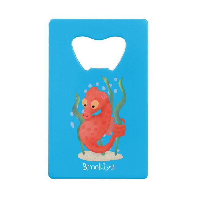 Cute pygmy seahorse cartoon (Front)