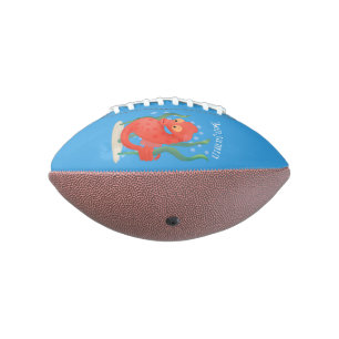 Cute pygmy seahorse cartoon football