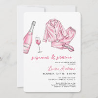 Cute Pyjamas and Prosecco Bridal Shower 
