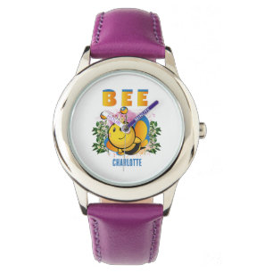 Cute Queen Bee Colourful Personalised Lovely Watch