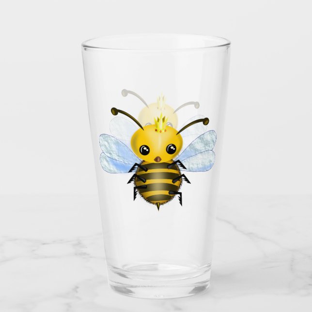 Cute Queen Bee Glass (Front)