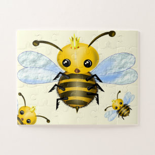 Cute Queen Bee Jigsaw Puzzle