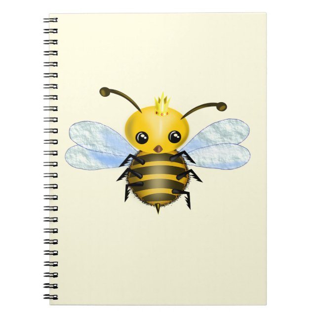 Cute Queen Bee Notebook (Front)