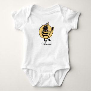 CUTE QUEEN BEE ONE PIECE BABY INFANT BODYSUIT