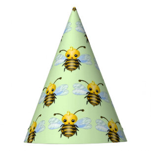 Cute Queen Bee Paper Party Hat