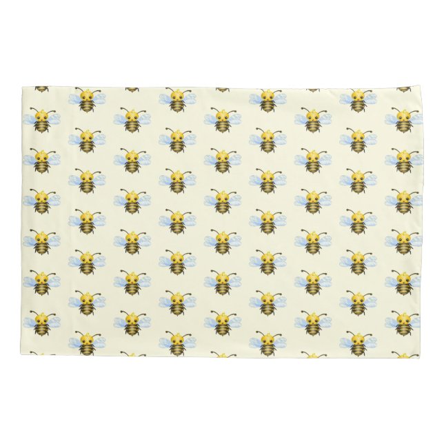 Cute Queen Bee Pillow Case (Back)