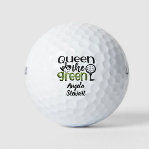 Cute Queen of the Green Golf Quote Balls
