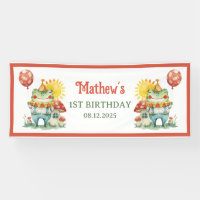 Cute Quirky Clown Frog Cottagecore Birthday Party