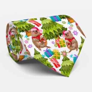 Cute Quokka Christmas Tie