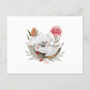 Cute Quokka watercolor illustration Postcard