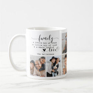 Cute Quote Custom Family 8 Photo Coffee Mug