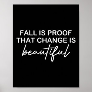 Cute Quote Inspirational Fall Saying Thanksgiving Poster