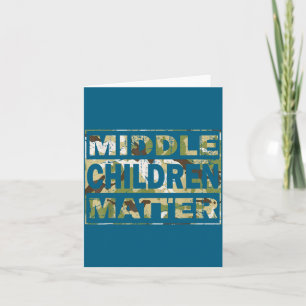 Cute Quote Middle Camo Redleg Matter Card