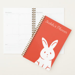 Cute Rabbit Add Your Name Planner